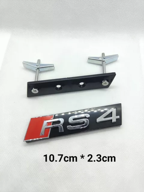 RS4 Logo Audi4 Emblème Avant calandre Chrome A4 S4 RS4