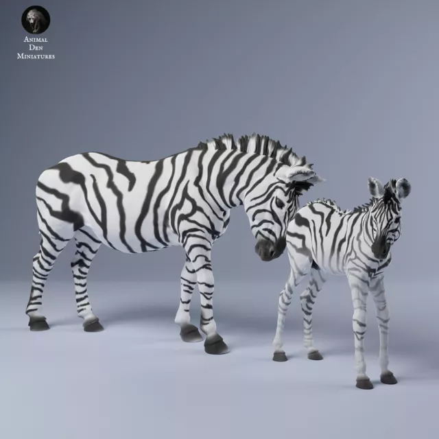 Breyer size 1/32 stablemate resin model zebra and calf horse figurines