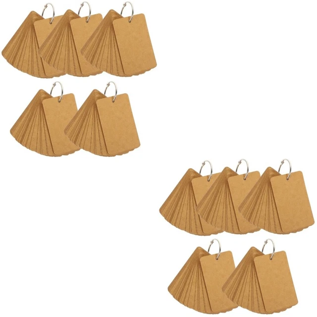 20 PCs portátiles FlashCards vacíos Blocs de notas Estudiantes Hágalo usted mismo Aprender tarjetas