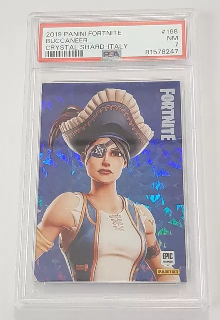 2019 BUCCANEER FORTNITE CRYSTAL SHARD - ITALY PANINI SERIE 1 Trading Cards PSA