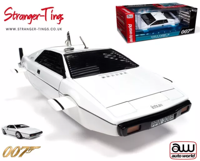 AutoWorld James Bond 1971 Lotus Espirit Wet Nellie 1:18 Scale Diecast AWSS132