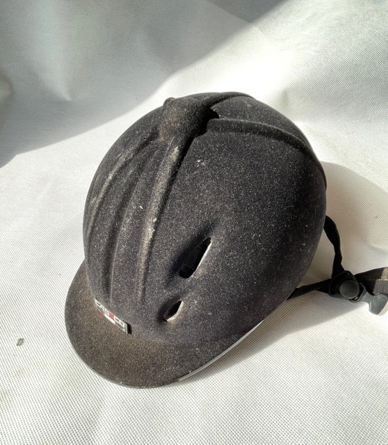 Casco Reithelm Helm Reiten Schutzhelm Modell ECCO M Gr. 54-57 cm schwarz