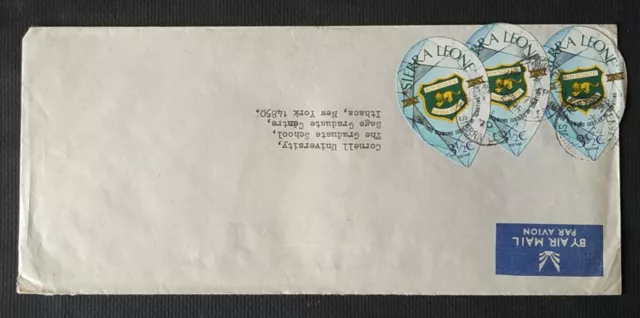 SIERRA LEONE NICE EARLY AIR MAIL COVER from FOURAH BAY COLLEGE (#13629)