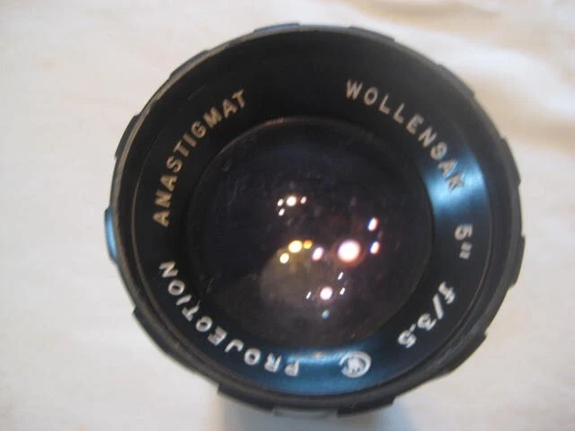 Lente de proyección astigma Wollensak 5 pulgadas F3,5