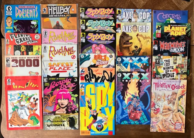 Bundle 24 x Dark Horse Comics, Spy Boy, Roach Mill, Hellboy, Scorpio Rose etc