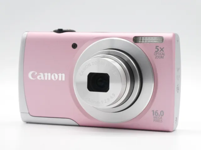 [NEAR MINT IN BOX] Canon PowerShot A2600 Pink 16.0MP Digital Camera FROM JAPAN
