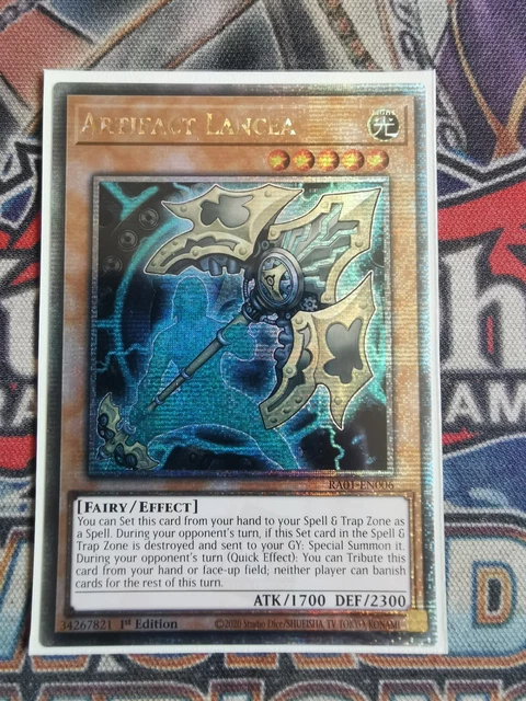 Yu-Gi-Oh! Artifact Lancea RA01-EN006 Ultra Rare 1st Edition Card - Near Mint