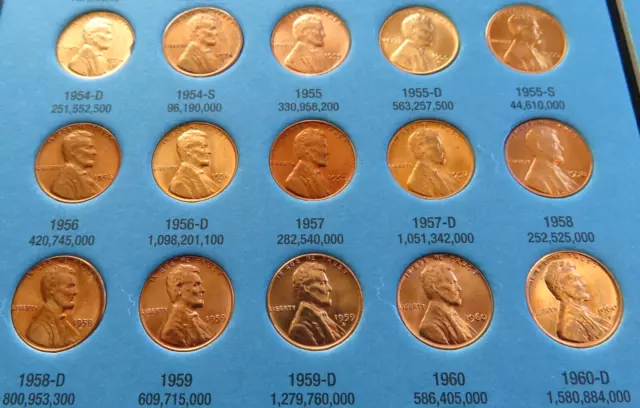 *Higher Quality Lincoln Cent Set Collection*  1941-1974 WHEAT & MEMORIAL CENTS