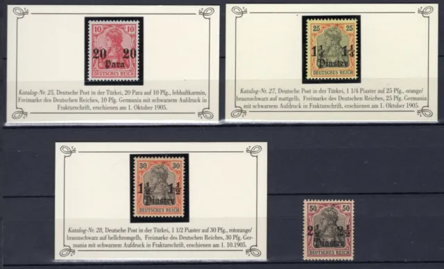 Deutsche Post in der Türkei aus Mi. 24-35 ** postfrisch Einzelmarken auswählbar