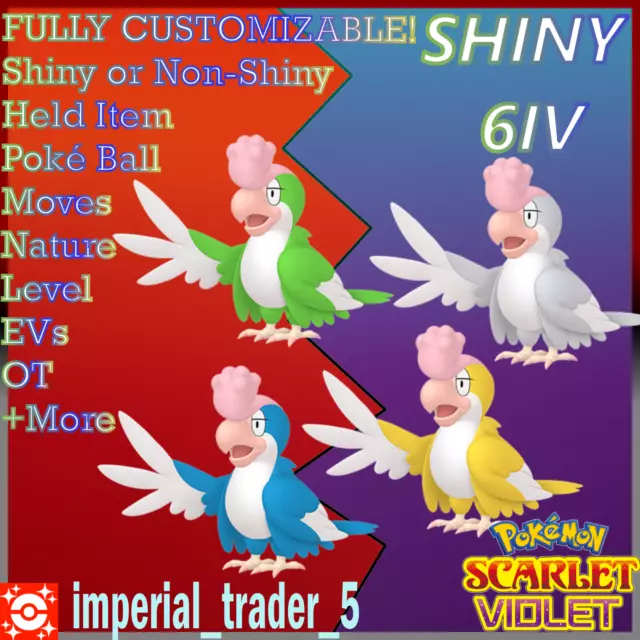 Pokémon Scarlet & Violet 🌟 All 24 SHINY 6IVs Violet EXCLUSIVES BUNDLE 🌟  +ITEMS