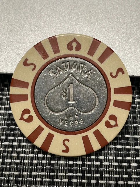 $1 Sahara Casino Chip Poker Chip Las Vegas Nevada Gambling Token Gd