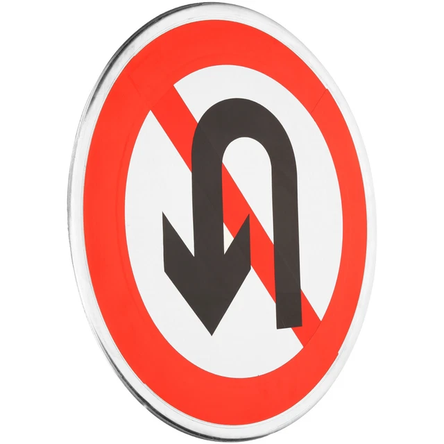 TRAFFIC CONTROL METAL Road Sign No Turn Around Sign Driveway Road £25. ...