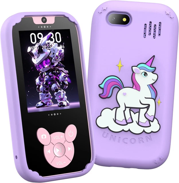 2023 Upgrade Unicorn Kids Smart Phone with 14 Puzzle Games, Christmas...