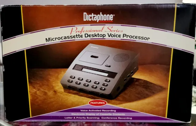 Dictaphone 3750 Microcassette Transcriber/ Desktop Voice Processor +Accessories