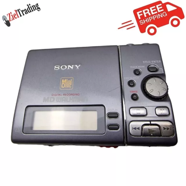Sony MZ-R3 MD Walkman Tragbarer Mini Disc Recorder - Getestet Funktioniert