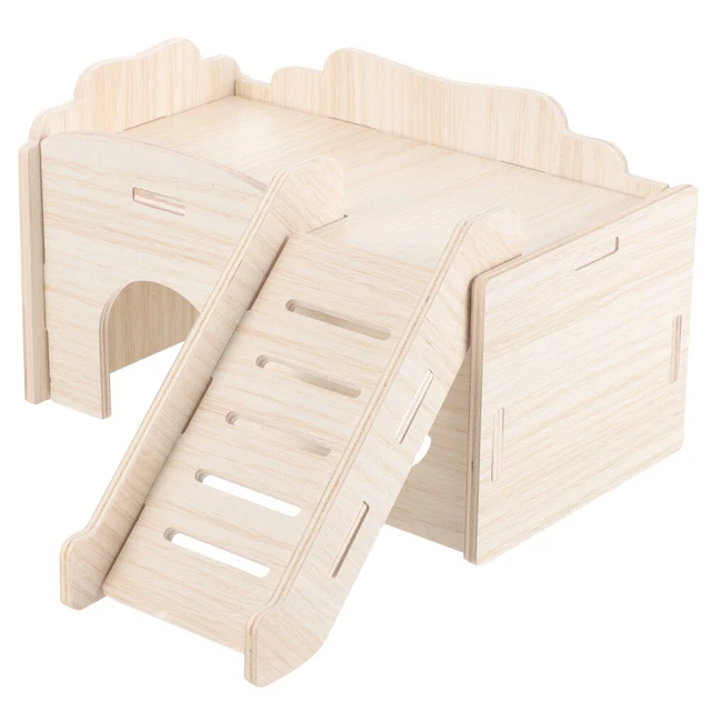 5 PCS Lit De Cochon D'inde Lit De Hamster En Bois Jouet À Petits Animaux