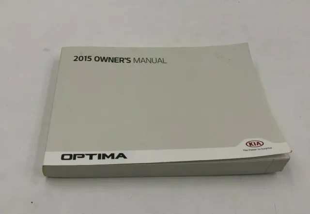 2015 Kia Optima Sedan Owners Manual Handbook OEM I01B17008