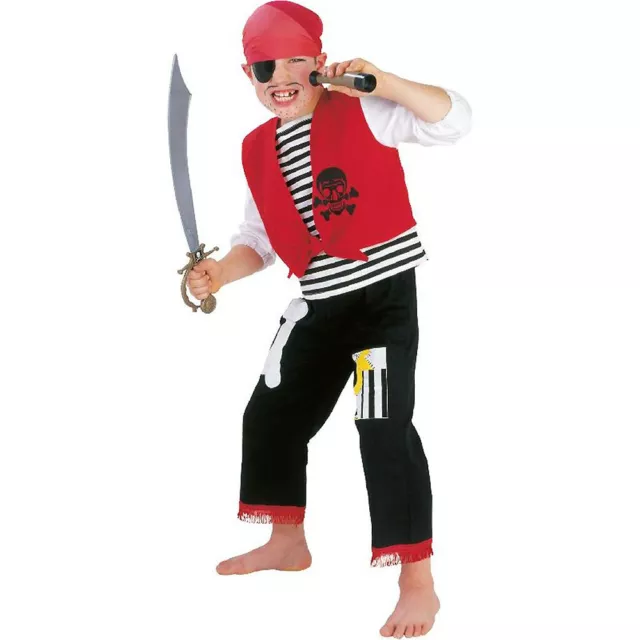 Totenkopf Piraten Kostüm für Kinder / Karneval Fasching Jungen Seeräuber Party
