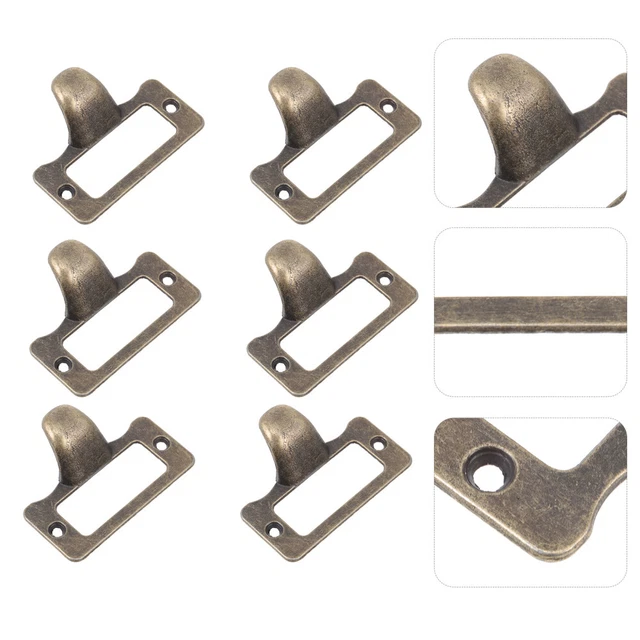 Door Pulling Handle Drawer Knobs Medicine Chest Label Holders Furniture