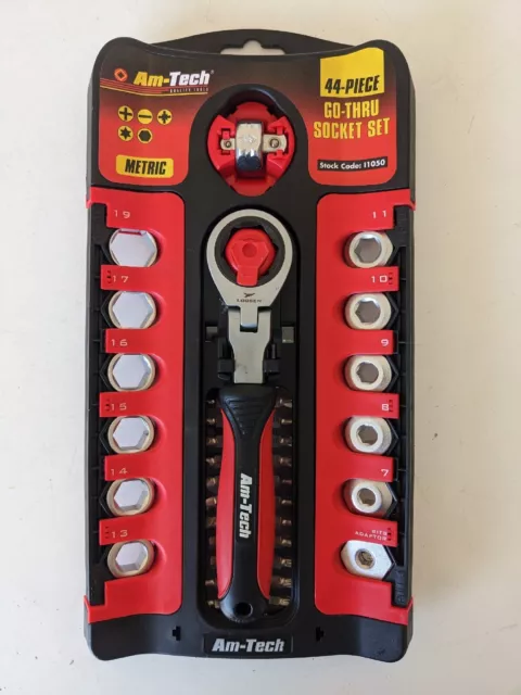 Juego De Enchufes De Paso Am Tech 44 Piezas