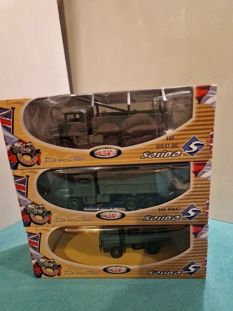 Lot De 3 Camions De Pompiers Miniatures 1:43 - Berliet + Renault - Salvat - Neufs