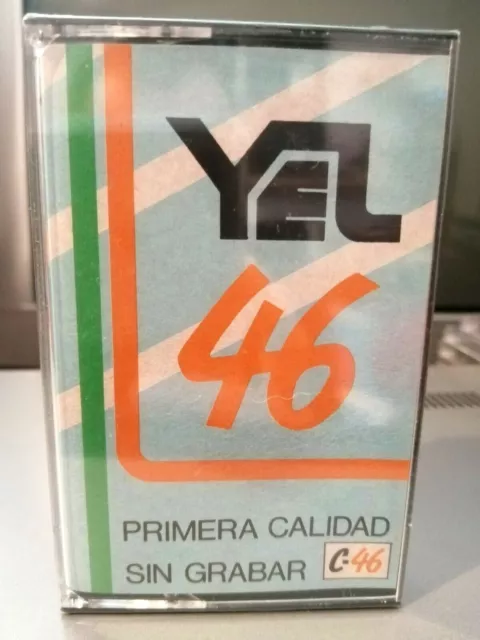 COMPACT CASSETTE TAPE BLANK SEALED - 1x YEL 46 - RARE [70's]