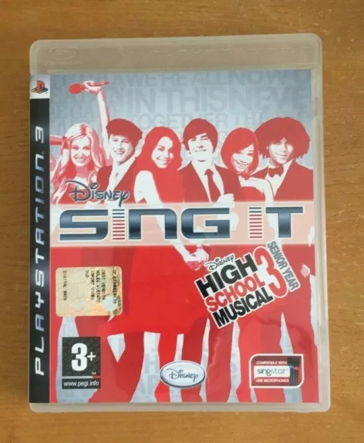 Disney SING IT High School Musical 3 x PS3 usato/in ottime condizioni