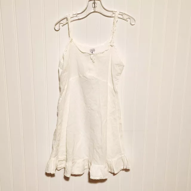Vintage M.G.M STAR MARGARET O'BRIEN Girls Dress Slip White Petticoat Lace Size 8