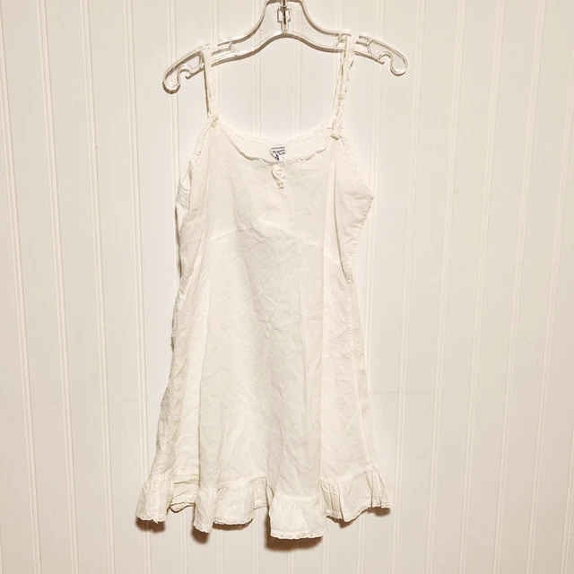 Vintage M.G.M STAR MARGARET O'BRIEN Girls Dress Slip White Petticoat Lace Size 8