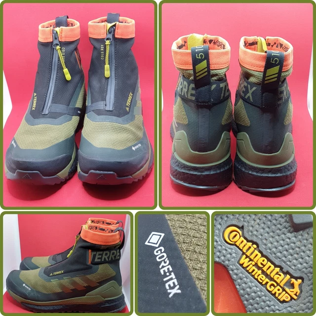 ADIDAS TERREX FREE Hiker Cold Rdy Hiking Shoes Gore Tex Green