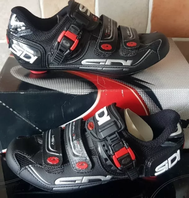 Sidi Genius 7 Mens Black Cycling Shoes Size Eur 37Us 4 1/2 Brand New In Box Tags