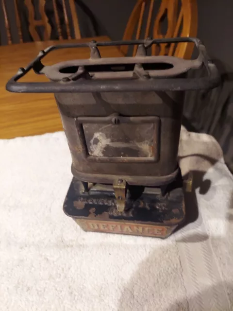 Antique DefianceCLEVELAND FDY CO No 01 Sad Iron Heater Kerosene Cast Iron Stove