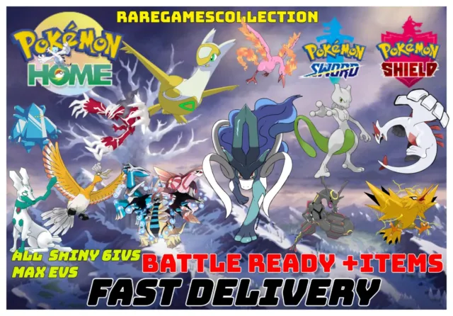 ✨ 6IV CUSTOM ULTRA SHINY POKEMON [FAST DELIVERY]🏃 Pokemon Sword Shield