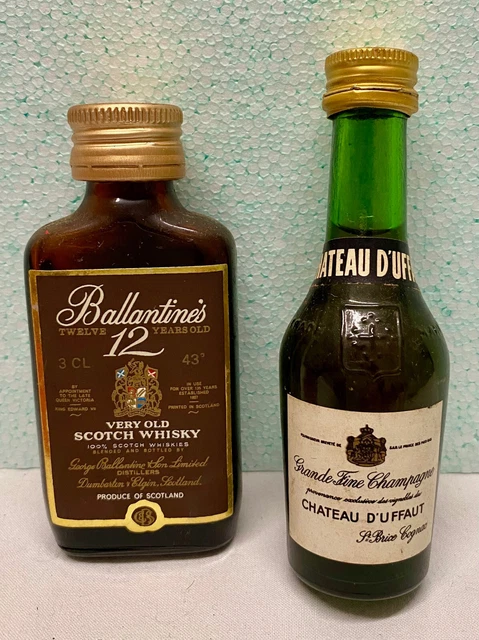 Whisky Ballamties E Chateau D'uffaut Due Mignon Vintage ,Perfetto Stato Di Cons