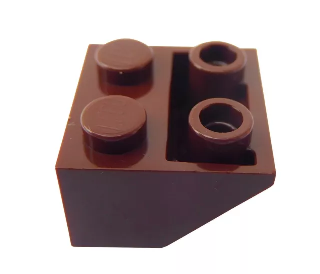 Lego 10 Stück Dachsteine braun (reddish brown) 2x2 invers 3660 Schrägsteine Neu