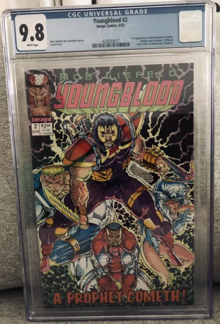 Youngblood #2 CGC 9.8 (IMAGE 92) 1st App Shadowhawk & Prophet