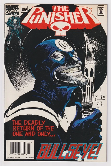 PUNISHER #102 | Vol. 2 | Bullseye | Newsstand UPC Variant | RARE | 1995 | VF/NM