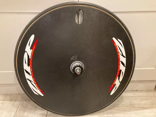 Corima track disc rear fixed wheel with Zipp stickers