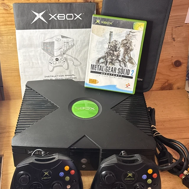 Console Xbox 1ère Génération Avec Câbles Officiels + 2 MANETTES+ 1 Jeu