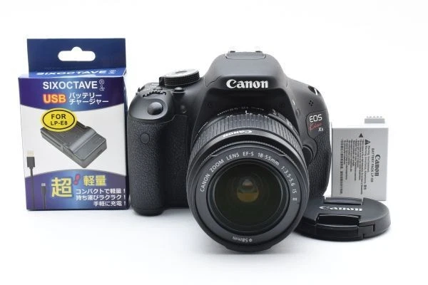 Canon - Canon EOS Kiss X50 EF-S 18-55 ISⅡ Kit CANON EOS KISS X50 EF-S 18-55 IS II Lens Kit Red 553135