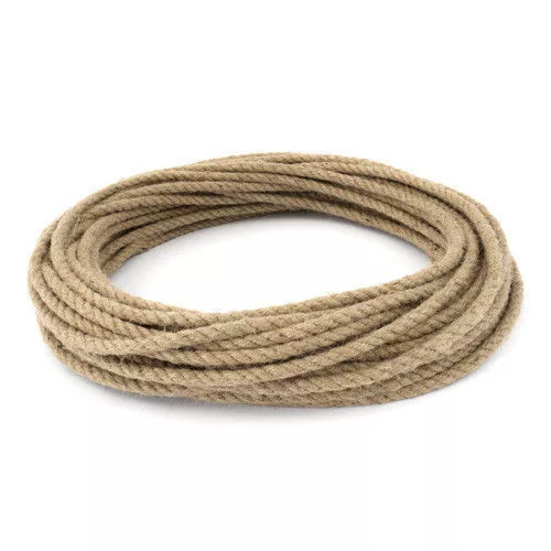 20 Meter Natural Jute Rope DIY Craft Twisted Twine Braided Cord String 6-12mm