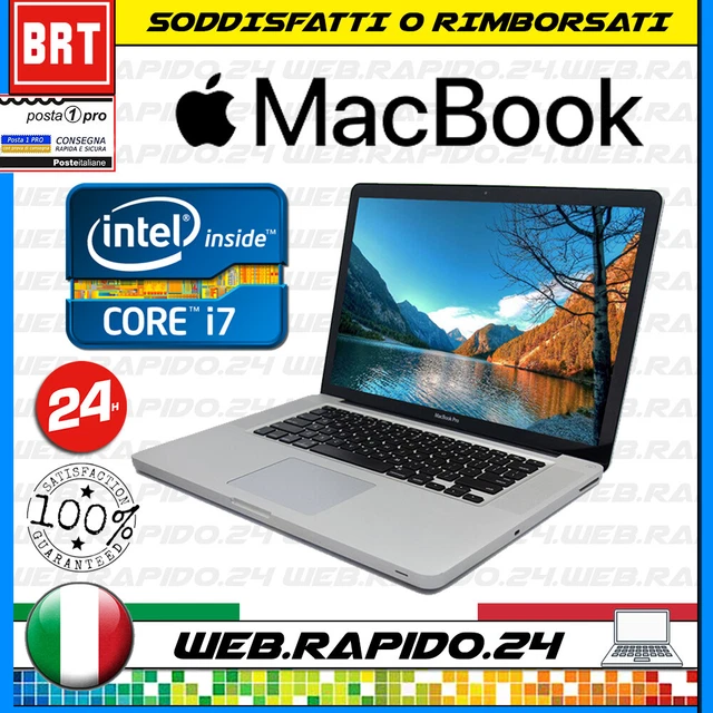 Notebook Apple Macbook Pro Retina A1398 15 Cpu Intel Core I7 Ram 16Gb Ssd 128 Gb