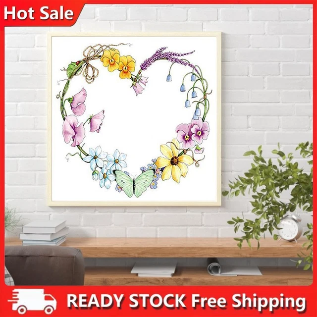 Kit pittura ad olio di fiori per numeri fai da te pittura acrilica su tela disegno senza cornice