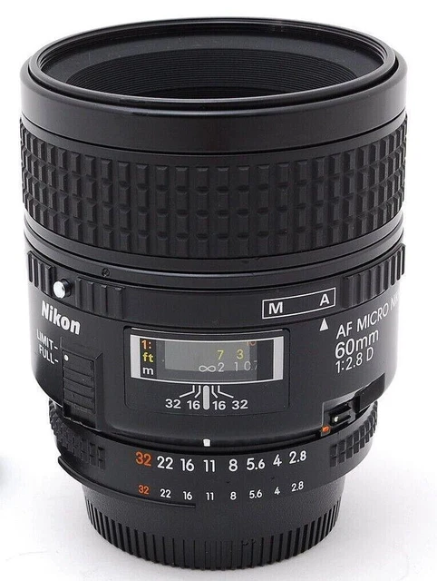  Nikon AF Micro NIKKOR 60mm f/2.8 D  Macro Lens - JAPAN - (MINT)