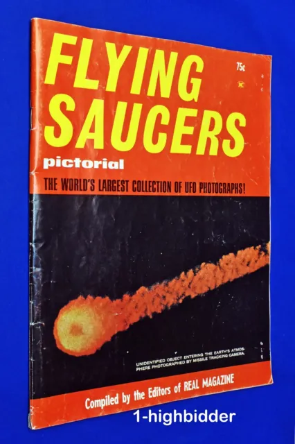 Rare! Vintage 1967 FLYING SAUCERS PICTORIAL UFO from Editors of Real Magazine