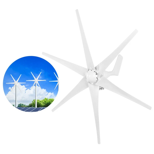 Kit turbine mulino a vento 300 W 24 V piccolo generatore eolico 6 pale