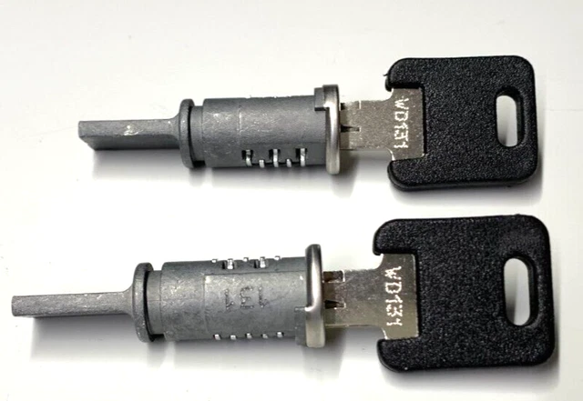 TWO TRIMARK LOCK Barrels + Keys WD Long Tang Type Caravan Motorhome ...