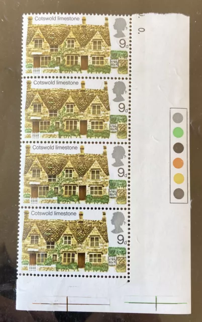 GB 1970 BRITISH RURAL ARCHITECTURE COTTAGES MNH STAMPs