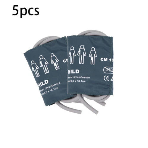 5PC Blood Pressure Patient Monitor Cuff NIBP Cuff Double Tube Child Size 18-26cm
