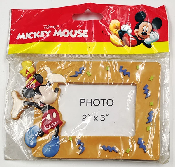 portafoto photo frame TOPOLINO Mickey Mouse gomma Disney new sealed Kiddyland
